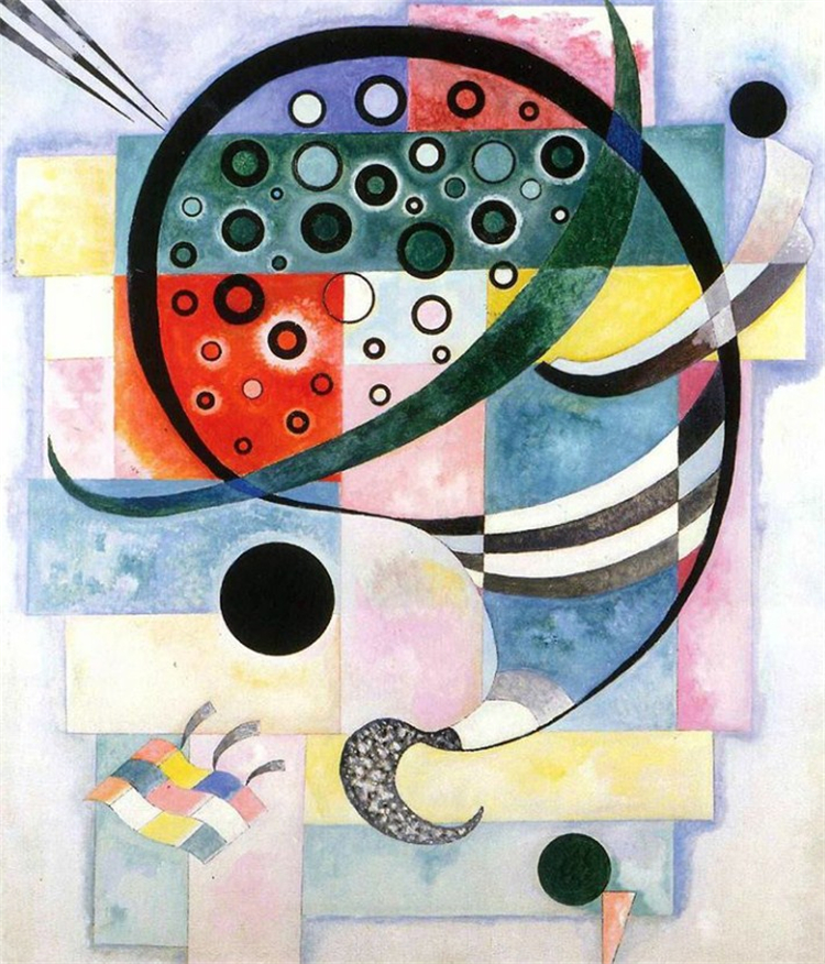 Fixed 1935 Wassily Kandinsky Abstract Oil Painting